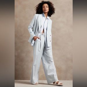 NWT Banana Republic Linen Blend Wide Leg Pant